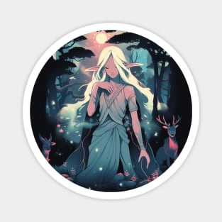 Celestial Forest Elf Guardian Magnet